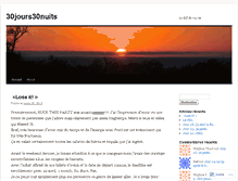Tablet Screenshot of 30jours30nuits.wordpress.com