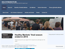 Tablet Screenshot of healthymarketsmd.wordpress.com