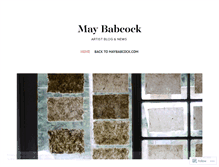 Tablet Screenshot of maybabcock.wordpress.com