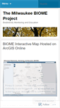 Mobile Screenshot of milwbiomeproj.wordpress.com