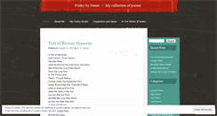 Desktop Screenshot of poetrybyhasen.wordpress.com