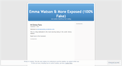 Desktop Screenshot of emmaexposing.wordpress.com