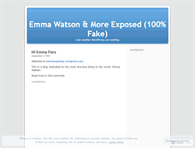 Tablet Screenshot of emmaexposing.wordpress.com