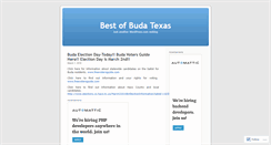 Desktop Screenshot of bestofbudatexas.wordpress.com