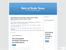 Tablet Screenshot of bestofbudatexas.wordpress.com