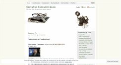 Desktop Screenshot of giovannacanzano.wordpress.com