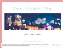 Tablet Screenshot of mysmallhobbies.wordpress.com