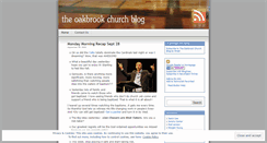 Desktop Screenshot of oakbrookchurch.wordpress.com