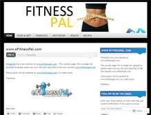 Tablet Screenshot of fitnesspal.wordpress.com