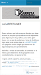 Mobile Screenshot of lacarpeta.wordpress.com