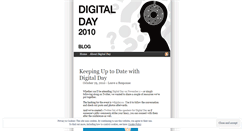 Desktop Screenshot of digitalday2010.wordpress.com