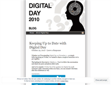 Tablet Screenshot of digitalday2010.wordpress.com