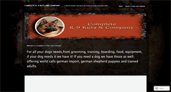 Desktop Screenshot of completek9kutsandcompany.wordpress.com