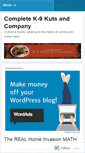 Mobile Screenshot of completek9kutsandcompany.wordpress.com