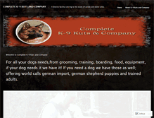 Tablet Screenshot of completek9kutsandcompany.wordpress.com