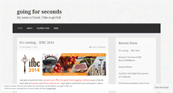 Desktop Screenshot of goingforseconds.wordpress.com