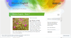 Desktop Screenshot of missionenglish.wordpress.com