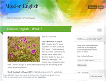 Tablet Screenshot of missionenglish.wordpress.com