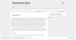 Desktop Screenshot of newtritionspot.wordpress.com