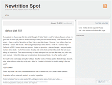 Tablet Screenshot of newtritionspot.wordpress.com