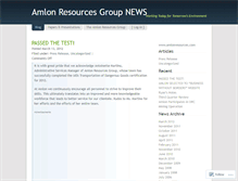 Tablet Screenshot of amlon.wordpress.com