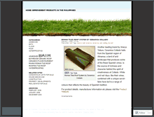 Tablet Screenshot of homeimprovementphilippines.wordpress.com