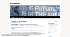 Desktop Screenshot of krisenzeiten.wordpress.com
