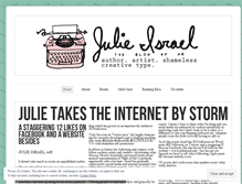 Tablet Screenshot of julieisrael.wordpress.com