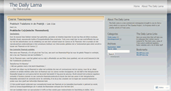 Desktop Screenshot of dailylama.wordpress.com