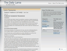 Tablet Screenshot of dailylama.wordpress.com