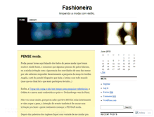Tablet Screenshot of fashioneira.wordpress.com