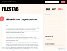 Tablet Screenshot of filestab.wordpress.com