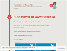 Tablet Screenshot of fusica.wordpress.com