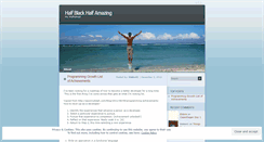 Desktop Screenshot of halfblackhalfamazing.wordpress.com