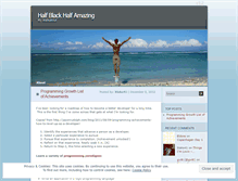 Tablet Screenshot of halfblackhalfamazing.wordpress.com