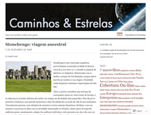 Tablet Screenshot of caminhoseestrelas.wordpress.com