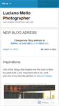Mobile Screenshot of lucianomelloishere.wordpress.com