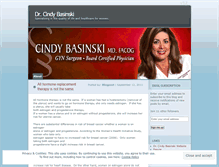 Tablet Screenshot of drcindybasinski.wordpress.com