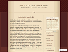 Tablet Screenshot of mikesclavichord.wordpress.com