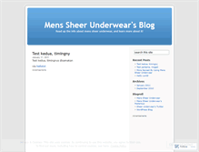 Tablet Screenshot of menssheerunderwear.wordpress.com