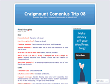 Tablet Screenshot of craigmountcomenius.wordpress.com