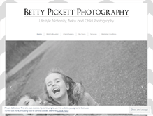 Tablet Screenshot of bettypickettphotography.wordpress.com