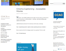 Tablet Screenshot of ccacblog.wordpress.com