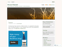Tablet Screenshot of commonfright.wordpress.com