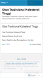 Mobile Screenshot of obattradisionalkolesteroltinggiblog.wordpress.com