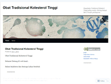 Tablet Screenshot of obattradisionalkolesteroltinggiblog.wordpress.com