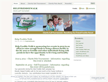 Tablet Screenshot of helpfreddiewalk.wordpress.com