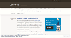 Desktop Screenshot of lenoregore.wordpress.com