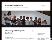 Tablet Screenshot of bornofgoodlyparents.wordpress.com