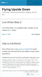Mobile Screenshot of flyingupsidedown.wordpress.com